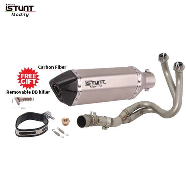 Kawasaki ER6N ER6F Versys 650 Z650 Ninja650 Motorcycle Full Exhaust System - Image 20