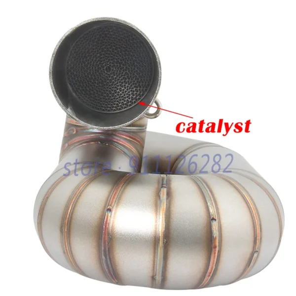 Triumph Street Triple 765 S R RS 2017 - 2022 Project Carbon Fibre Double Catalyst Pipe - Image 3
