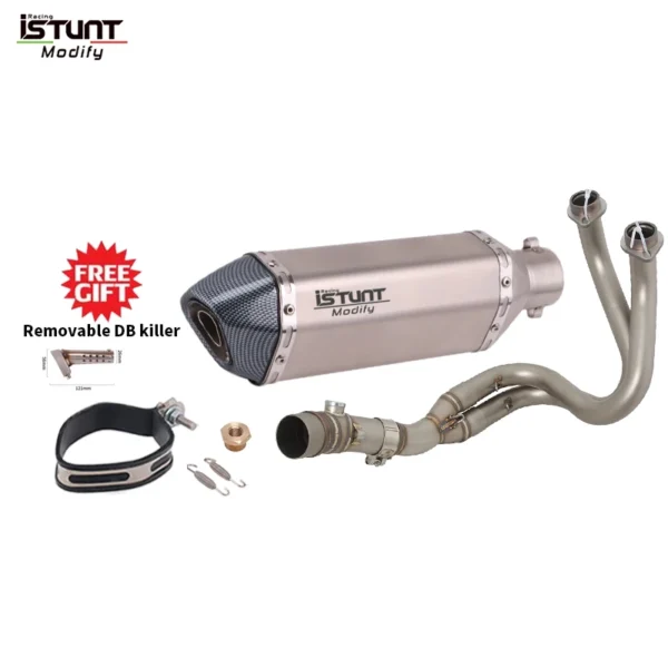 Kawasaki ER6N ER6F Versys 650 Z650 Ninja650 Motorcycle Full Exhaust System - Image 11