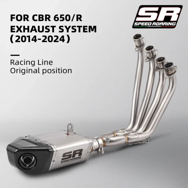 Honda CBR650R CB650F CB650R CBR650F 2014-2024 Full Exhaust System