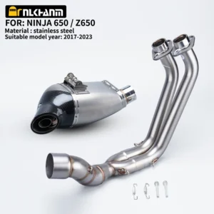 Ninja650 Versys650 Z650 Underbody Full exhaust System 2017-2023