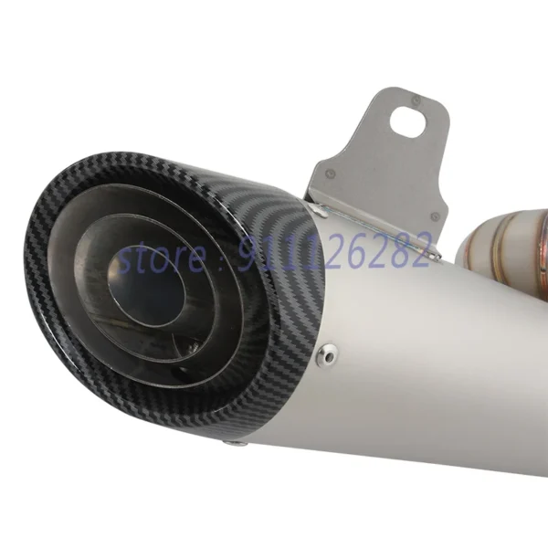 Triumph Street Triple 765 S R RS 2017 - 2022 Project Carbon Fibre Double Catalyst Pipe - Image 16
