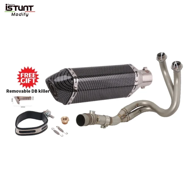 Kawasaki ER6N ER6F Versys 650 Z650 Ninja650 Motorcycle Full Exhaust System - Image 14